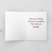 Cartoon Baseball Verjaardag Kaart (Binnen)