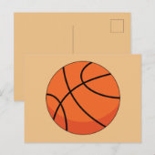Cartoon Basketbal Bal Briefkaart (Voorkant / Achterkant)