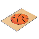 Cartoon Basketbal Bal Notitieboek (Linkerzijde)
