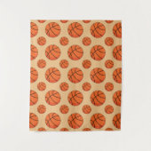 Cartoon Basketbal Bal Wandkleed (Voorkant)