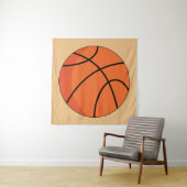 Cartoon Basketbal Bal Wandkleed (In Situ (horizontaal))