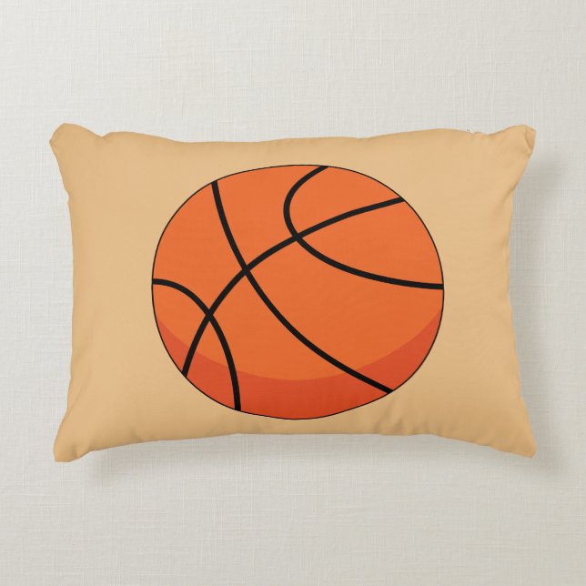 Cartoon Basketball Ball Accent Kussen (Voorkant)