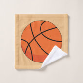 Cartoon Basketball Ball Bad Handdoek (Wasdoekje)