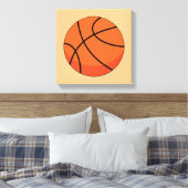 Cartoon Basketball Ball Canvas Afdruk (Insitu (Slaapkamer))