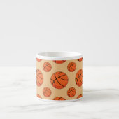 Cartoon Basketball Ball Espresso Kop (Voorkant)