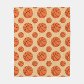 Cartoon Basketball Ball Fleece Deken (Voorkant)