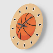 Cartoon Basketball Ball Grote Klok (Hoek)
