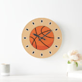 Cartoon Basketball Ball Grote Klok (Huis)