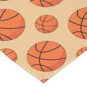 Cartoon Basketball Ball Korte Tafelloper (Hoek)
