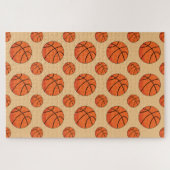 Cartoon Basketball Ball Legpuzzel (Horizontaal)
