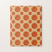 Cartoon Basketball Ball Legpuzzel (Verticaal)