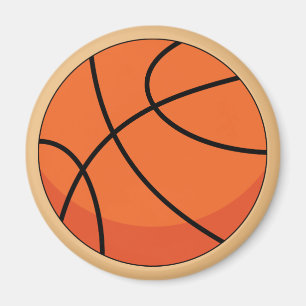Cartoon Basketball Ball Magneet