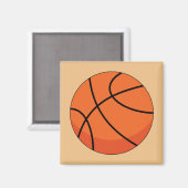 Cartoon Basketball Ball Magneet (Voorkant / Achterkant)