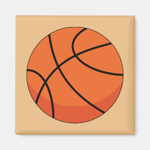 Cartoon Basketball Ball Magneet