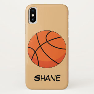 Cartoon Basketball Ball Naam toevoegen Case-Mate iPhone Case