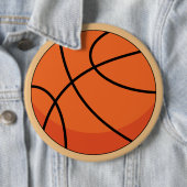 Cartoon Basketball Ball Ronde Button 6,0 Cm (In situ)