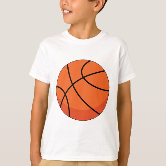 Cartoon Basketball Ball T-shirt (Voorkant)