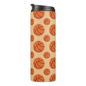 Cartoon Basketball Ball Thermosbeker (Geroteerd rechts)