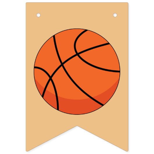 Cartoon Basketball Ball Vlaggetjes (Tweede vlag)