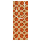 Cartoon Basketball Ball Wijn Cadeautas (Voorkant)