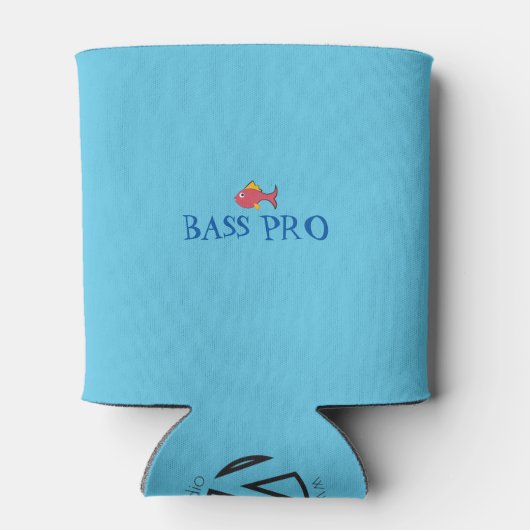 Cartoon Bass Gevist Blikjeskoeler (Achterkant)