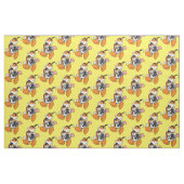 cartoon Basset Hound Fabric Stof (Fat Quarter)