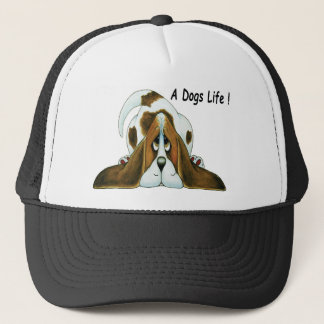 Cartoon Basset Hound, het leven van een hond Trucker Pet