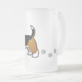 Cartoon Basset Hound Matglas Bierpul (Voorkant rechts)