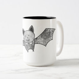 Cartoon Bat Coffee Mok