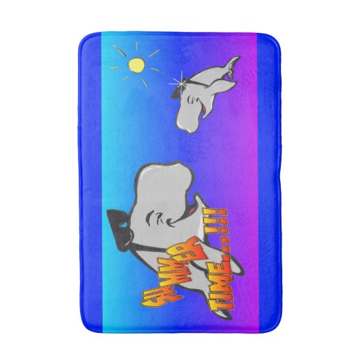 Cartoon Bathmat Badmat (Voorkant Verticaal)