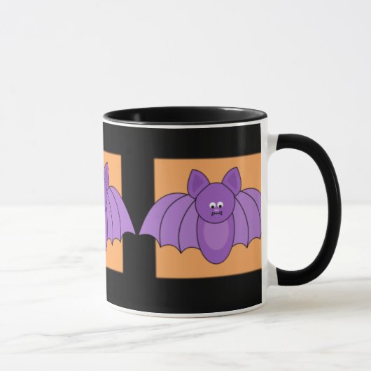 Cartoon Bats Halloween Mok (Rechts)