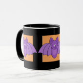 Cartoon Bats Halloween Mok (Voorkant links)