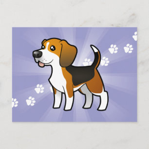 Cartoon Beagle Briefkaart