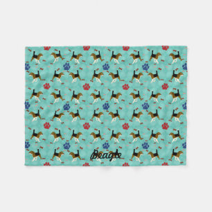 Cartoon Beagle Fleece Deken