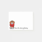 Cartoon Beagle Heart mama Post-it® Notes (Voorkant)
