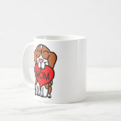 Cartoon Beagle mama Koffiemok (Voorkant links)