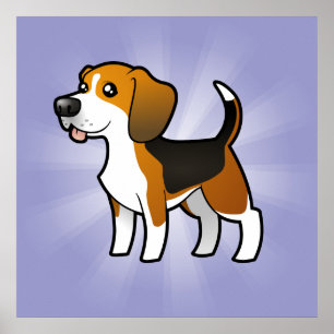 Cartoon Beagle Poster