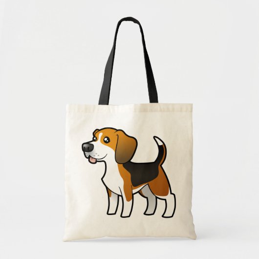 Cartoon Beagle Tote Bag (Voorkant)