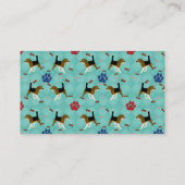 Cartoon Beagle Visitekaartje (Achterkant)