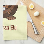 Cartoon Beaver American MoJo Kitchen Towels Theedoek (Quarter Fold)