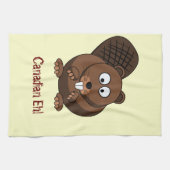 Cartoon Beaver American MoJo Kitchen Towels Theedoek (Horizontaal)