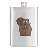 Cartoon Beaver Flacon (Voorkant)