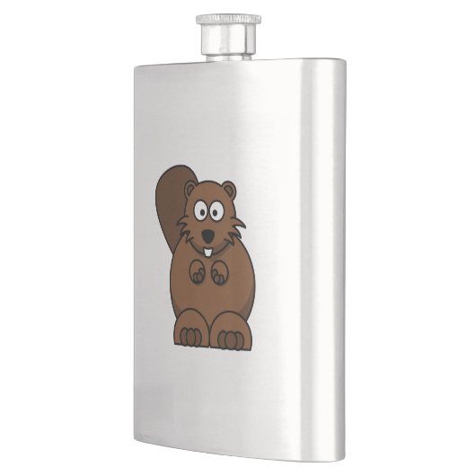 Cartoon Beaver Flacon (Links)