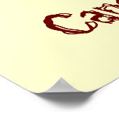 Cartoon Beaver Poster (Hoek)