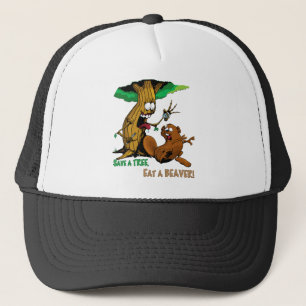 cartoon beaver trucker pet