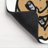 Cartoon Beaver voor Internationale Beaver Dag Muismat (Hoek)