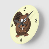 Cartoon Beaver Wall klok (Hoek)