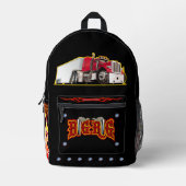 Cartoon Bedrukte Rugzak (Voorkant)