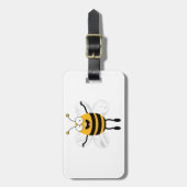 Cartoon Bee Bagagelabel (Voorkant verticaal)