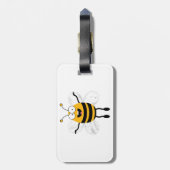 Cartoon Bee Bagagelabel (Achterkant verticaal)